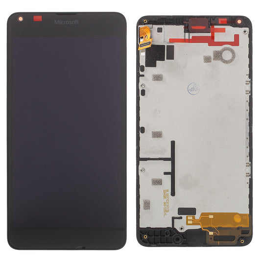 OEM Screen and Digitizer Assembly + Frame for Microsoft Lumia 640 - Black