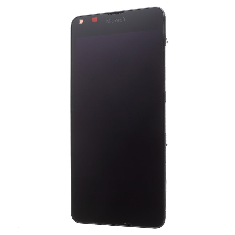 OEM Screen and Digitizer Assembly + Frame for Microsoft Lumia 640 - Black