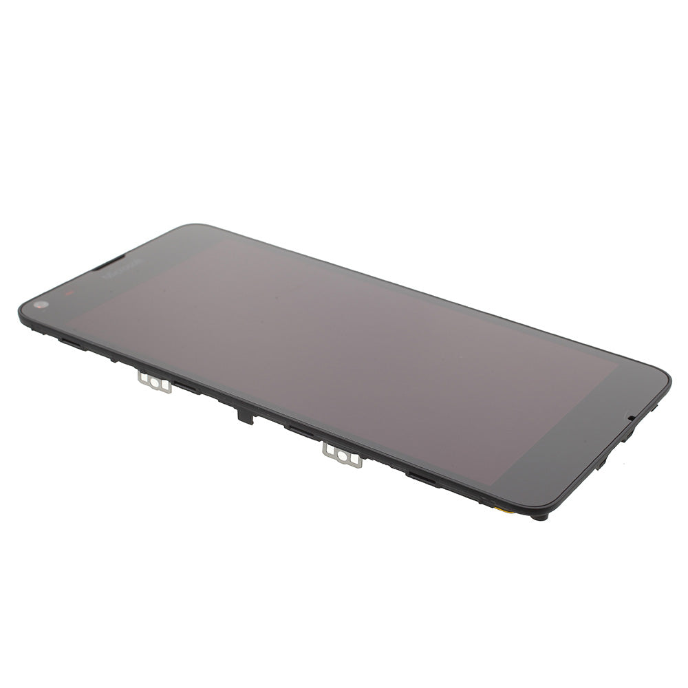 OEM Screen and Digitizer Assembly + Frame for Microsoft Lumia 640 - Black