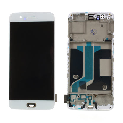 OEM LCD Screen and Digitizer Assembly + Frame Replacement for OnePlus 5