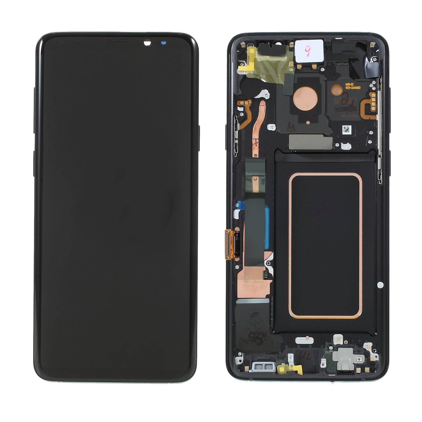OEM LCD Screen and Digitizer + Assembly Frame Part for Samsung Galaxy S9+ G965 (without Logo) - Black