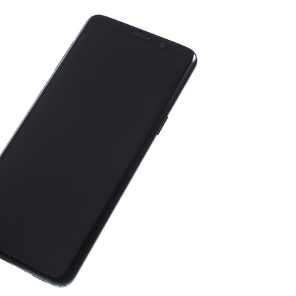 OEM LCD Screen and Digitizer Assembly + Frame Part (without Logo) for Samsung Galaxy S9 G960 - Black