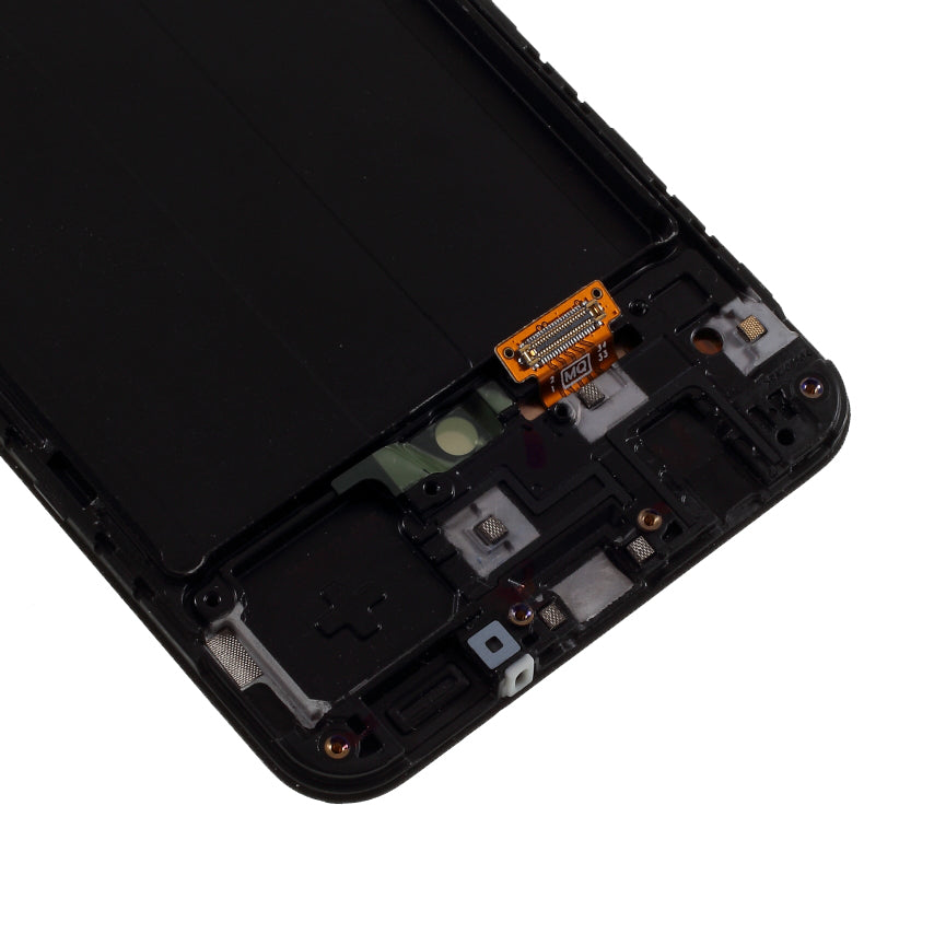 OEM LCD Screen and Digitizer + Assembly Frame Part (without Logo) for Samsung Galaxy A50 A505 SM-A505F - Black