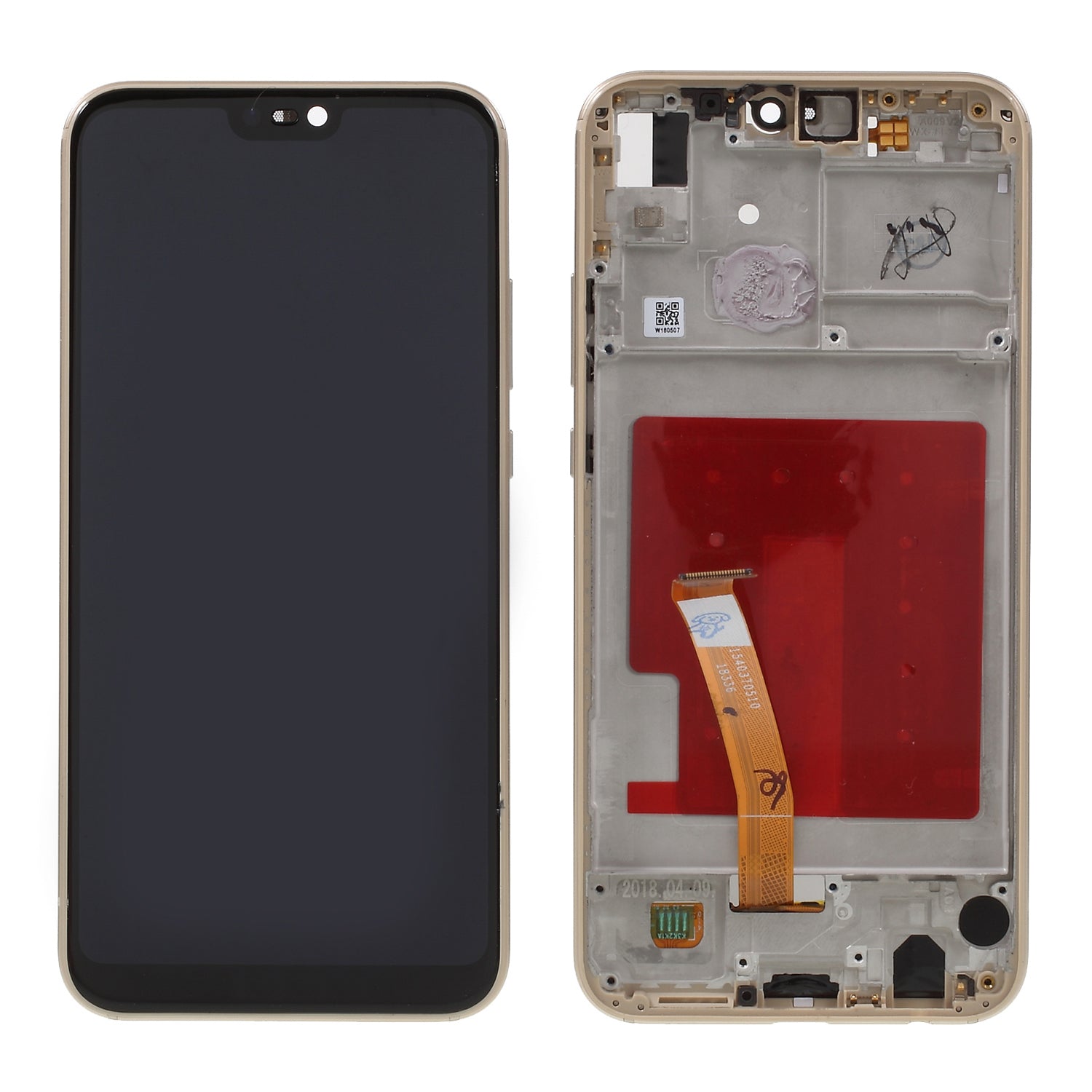 LCD Screen and Digitizer Assembly + Frame Replacement for Huawei P20 Lite (2018)/nova 3e