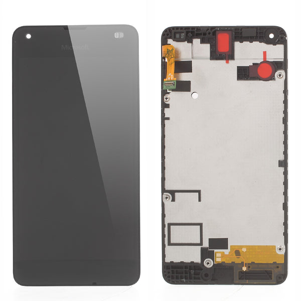 LCD Screen and Digitizer Assembly with Front Housing for Microsoft Lumia 550 (OEM Disassembly)