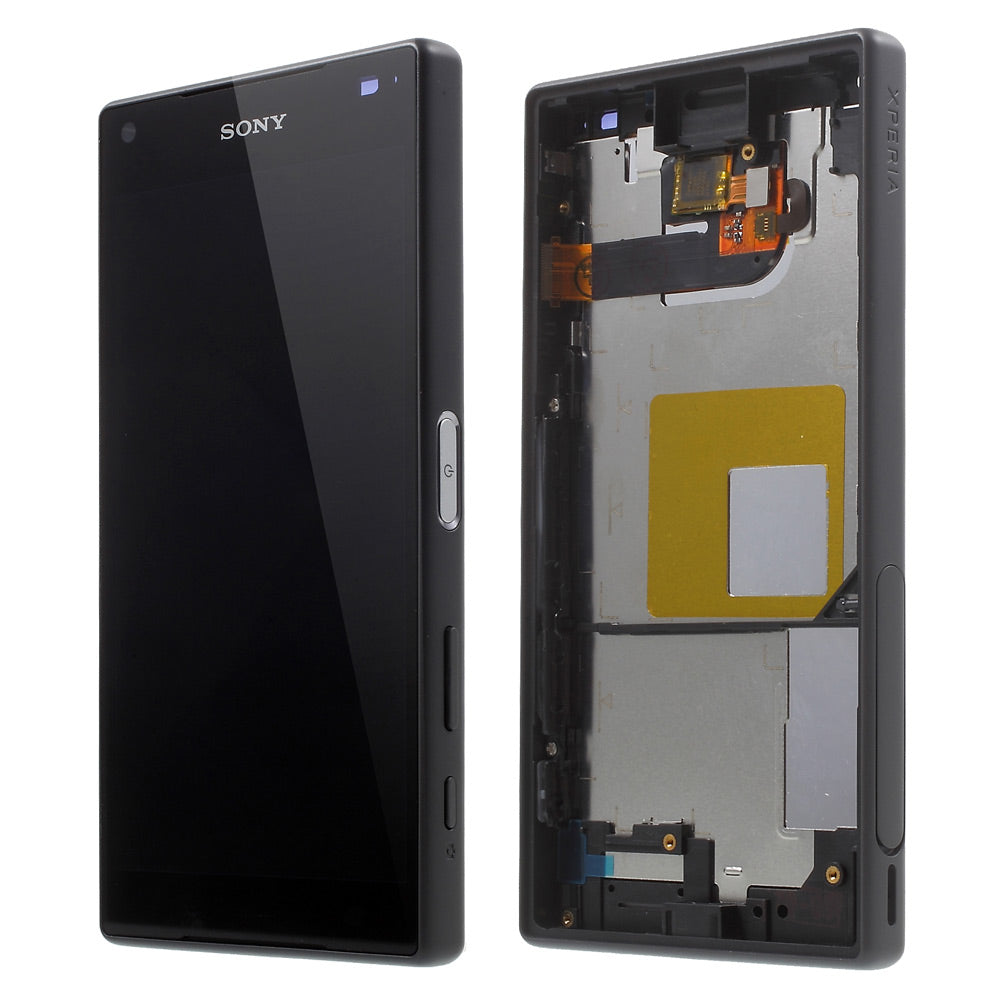 LCD Screen and Digitizer Assembly with Front Housing for Sony Xperia Z5 Compact (OEM material assembly)