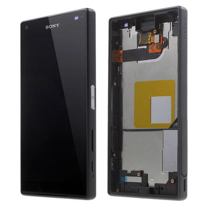 LCD Screen and Digitizer Assembly with Front Housing for Sony Xperia Z5 Compact (OEM material assembly)