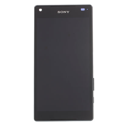 LCD Screen and Digitizer Assembly with Front Housing for Sony Xperia Z5 Compact (OEM material assembly)