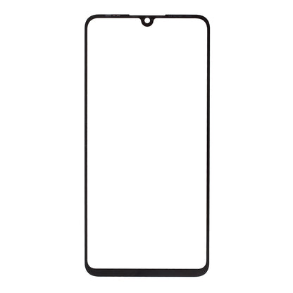 For Huawei P30 Lite Front Screen Glass Lens with Frame Replacement Part (without Logo) - Black