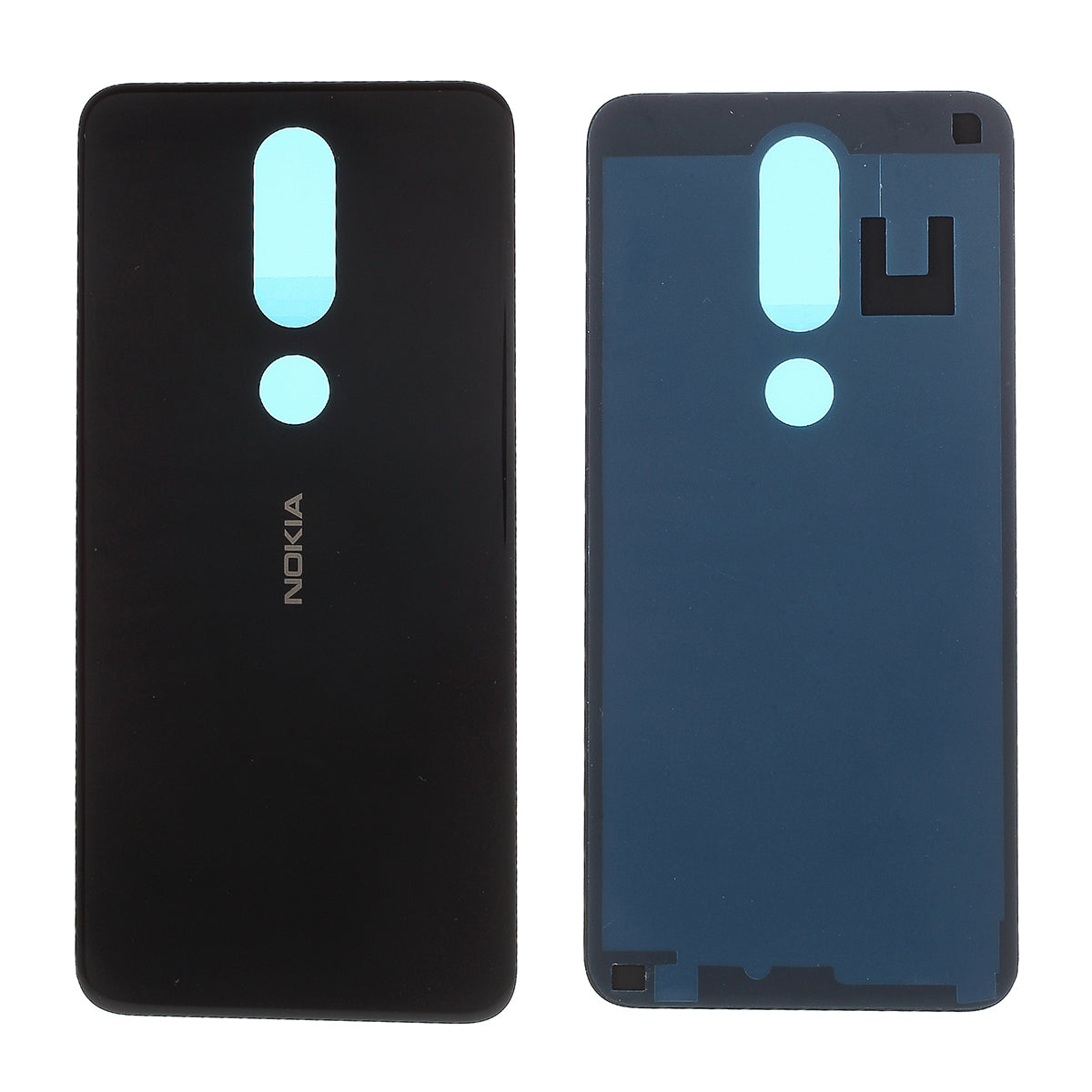 Battery Housing Door Replacement Part with Adhesive Sticker for Nokia 6.1 Plus/X6