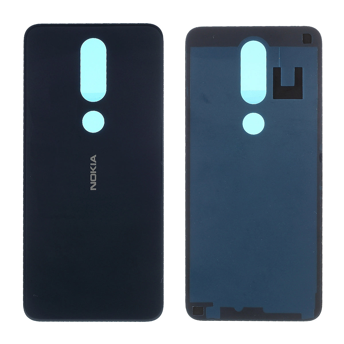 Battery Housing Door Replacement Part with Adhesive Sticker for Nokia 6.1 Plus/X6