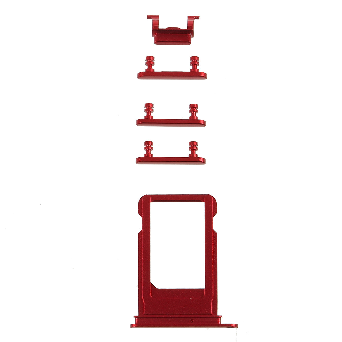 OEM for iPhone 8 4.7 Side Buttons Set (Mute / Power / Volume Buttons + Sim Card Tray)
