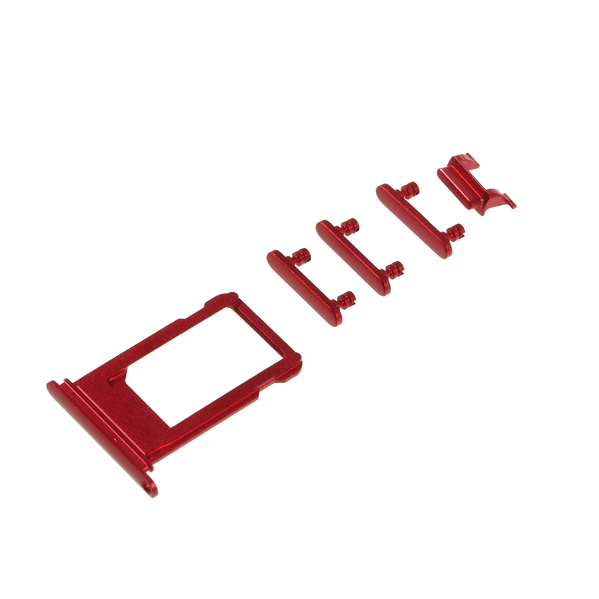 OEM for iPhone 8 4.7 Side Buttons Set (Mute / Power / Volume Buttons + Sim Card Tray)