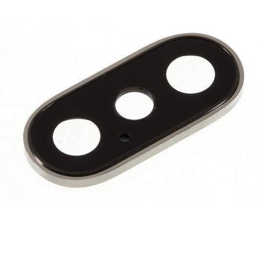 For iPhone XS / XS Max Back Camera Lens Ring Cover with Glass Lens