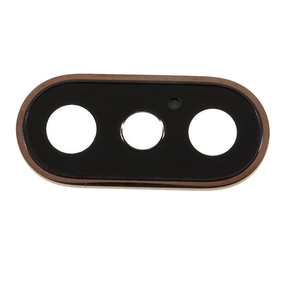 For iPhone XS / XS Max Back Camera Lens Ring Cover with Glass Lens