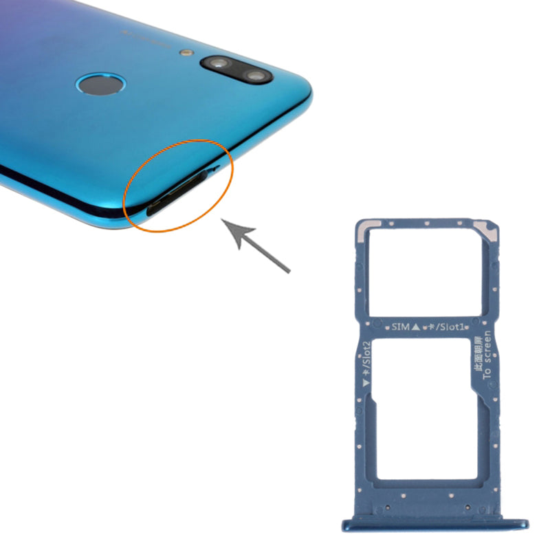 For Huawei P Smart (2019) OEM Dual SIM Card Tray Holder Replacement (without Logo)