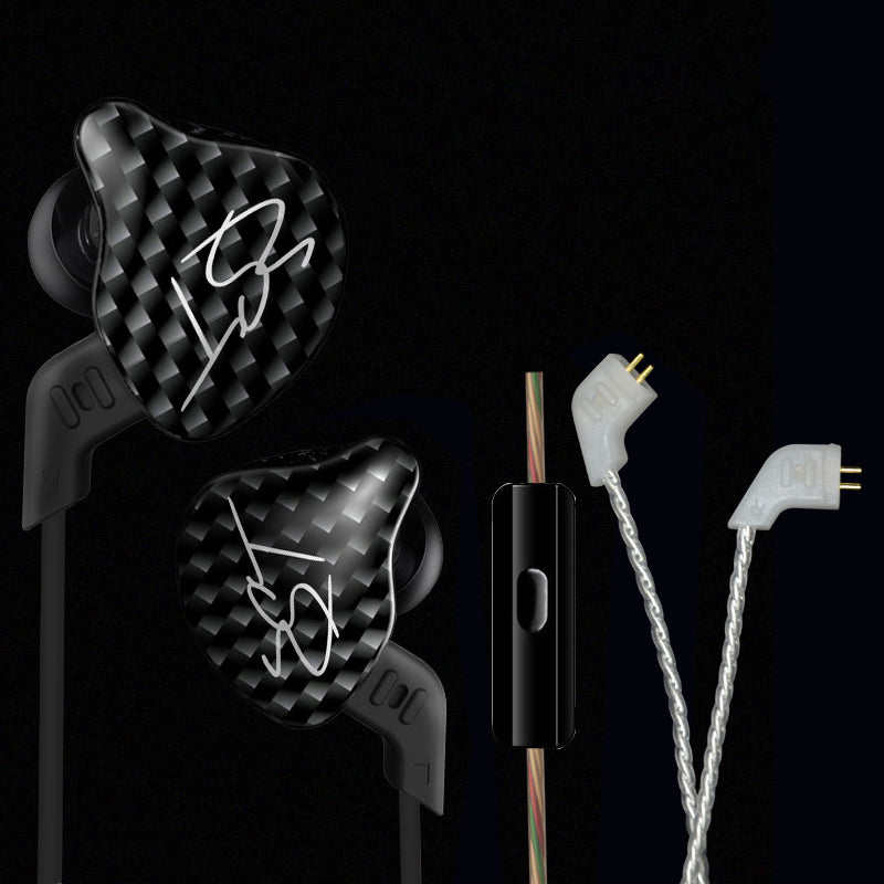 KZ ZST Armature Dual Driver In-ear Earphone Detachable Cable Mega Bass Headset WITHOUT Mic