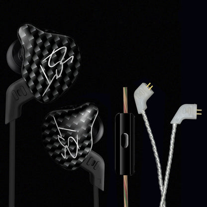 KZ ZST Armature Dual Driver In-ear Earphone Detachable Cable Mega Bass Headset WITHOUT Mic