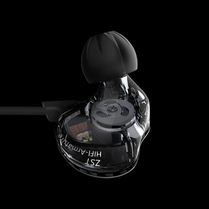 KZ ZST Armature Dual Driver In-ear Earphone Detachable Cable Mega Bass Headset WITHOUT Mic