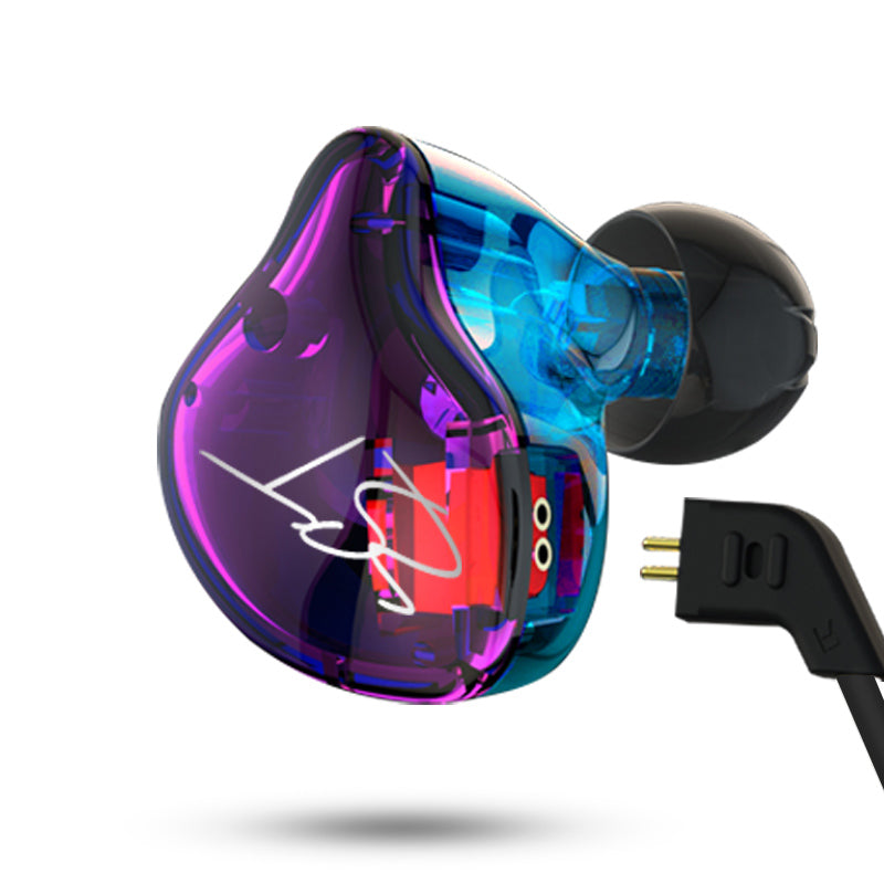 KZ ZST Armature Dual Driver In-ear Earphone Detachable Cable Mega Bass Headset WITHOUT Mic