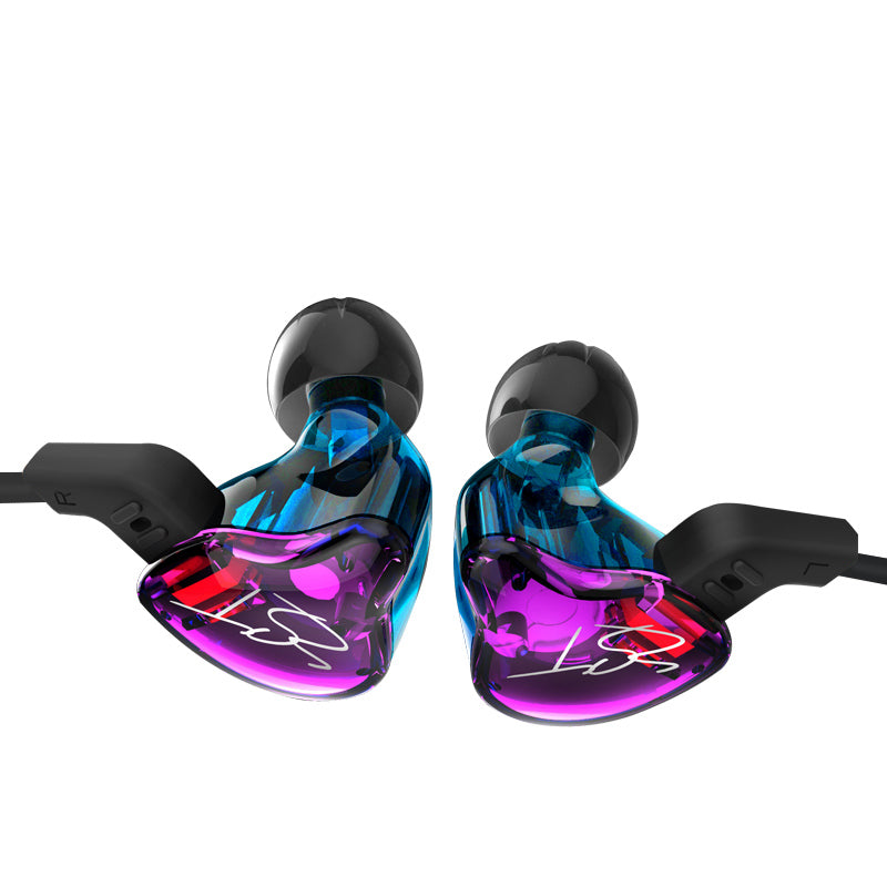 KZ ZST Armature Dual Driver In-ear Earphone Detachable Cable Mega Bass Headset WITHOUT Mic