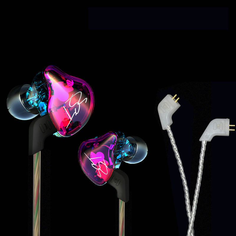 KZ ZST Armature Dual Driver In-ear Earphone Detachable Cable Mega Bass Headset WITHOUT Mic