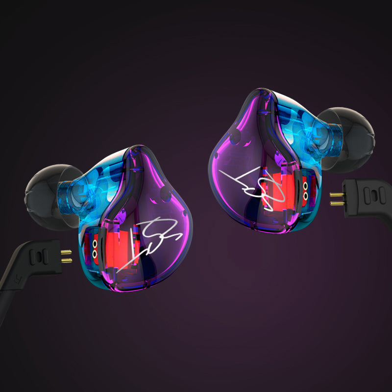 KZ ZST Armature Dual Driver In-ear Earphone Detachable Cable Mega Bass Headset WITHOUT Mic
