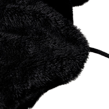 Fluffy Pompom Ball Bluetooth Music Hat with Stereo Headphone Speaker Hands-free Warm Outdoor Sports Hat for Men and Women