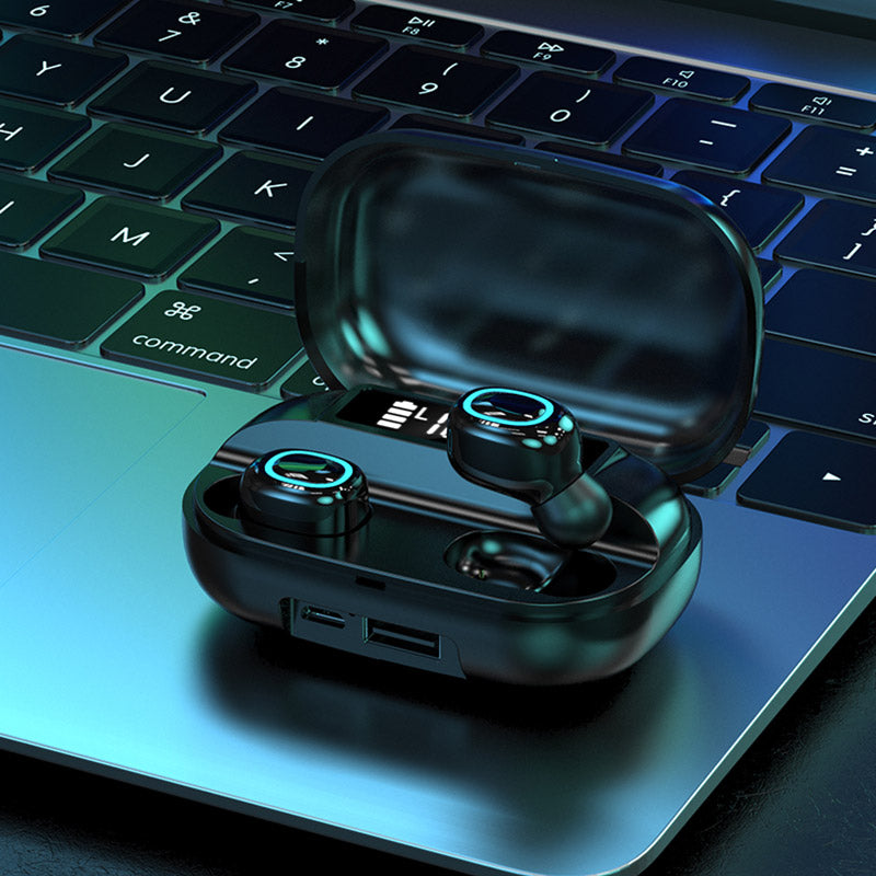 A42 TWS Bluetooth 5.0 Wireless Earphones Touch Control Earbuds with LED Display
