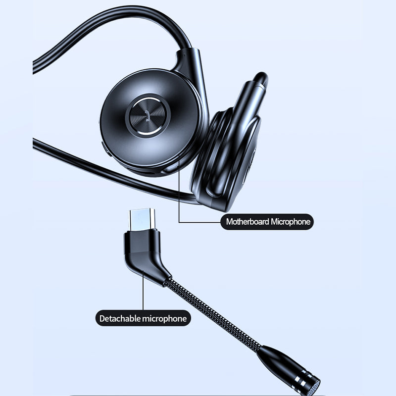 M-1 Bone Conduction Touch Wireless Bluetooth Earphone Driving Running Sport Dual Microphone Stereo Headset