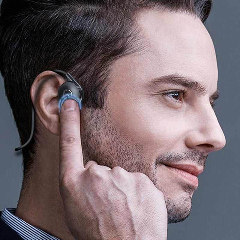 M-1 Bone Conduction Touch Wireless Bluetooth Earphone Driving Running Sport Dual Microphone Stereo Headset