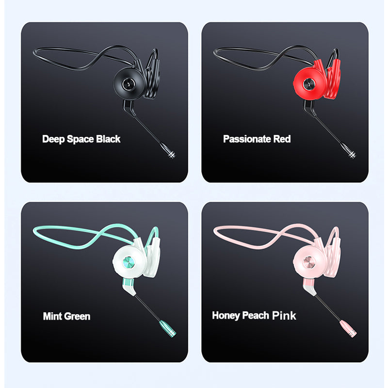 M-1 Bone Conduction Touch Wireless Bluetooth Earphone Driving Running Sport Dual Microphone Stereo Headset