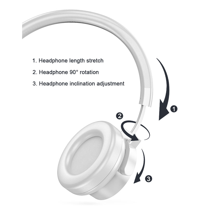 A53 Bluetooth Wireless Headphone Stereo Music Calling TF Card FM Radio Headset