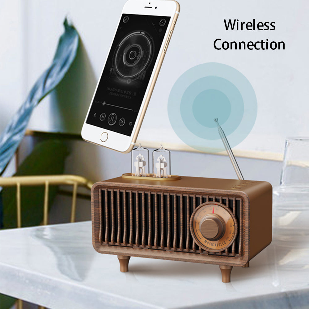 B9 Retro Bluetooth Speaker TF Card FM Radio Better Stereo Bass Sound Portable Wireless Speaker for Home Office Travel