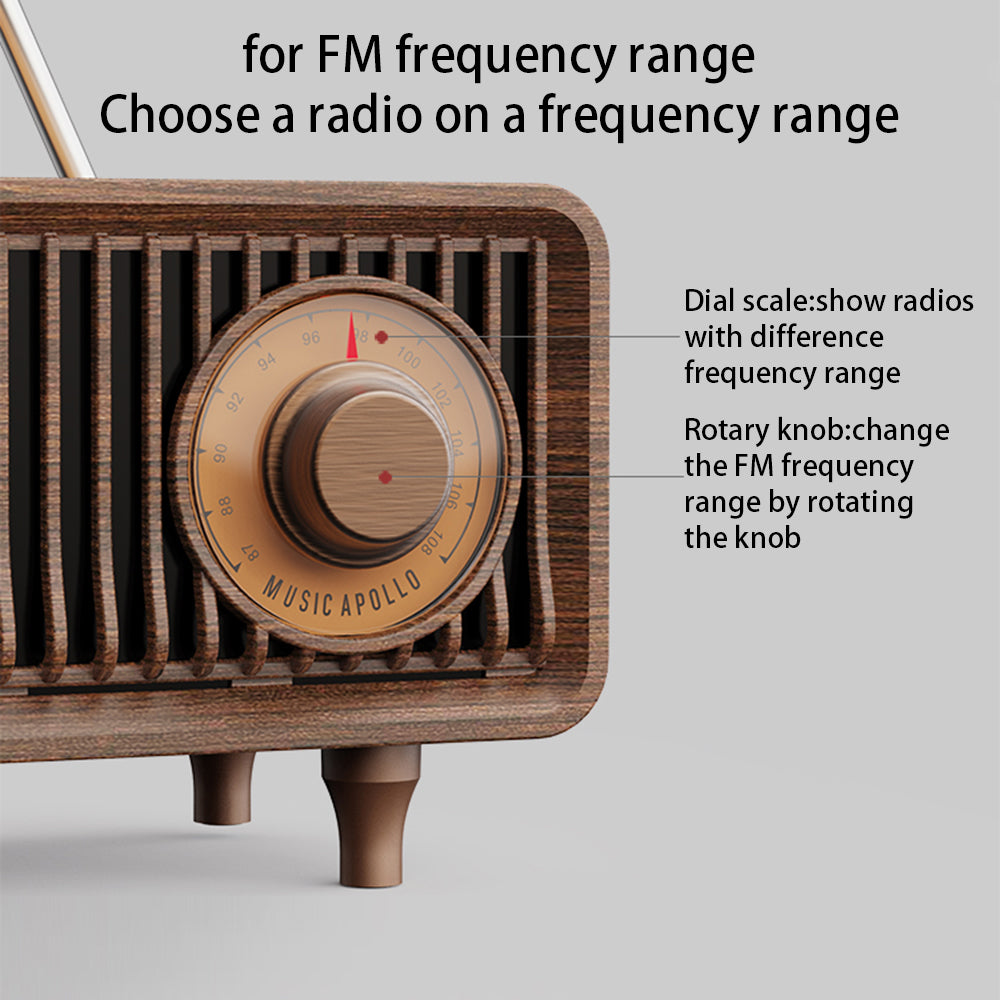 B9 Retro Bluetooth Speaker TF Card FM Radio Better Stereo Bass Sound Portable Wireless Speaker for Home Office Travel