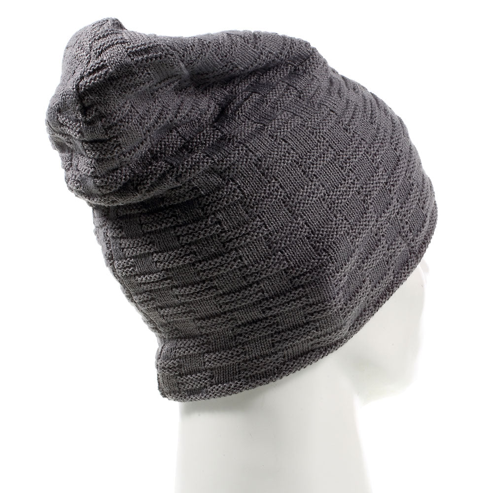 Grid Pattern Outdoor Bluetooth 3.0 Wireless Smart Knit Headphone Speaker Music Hat