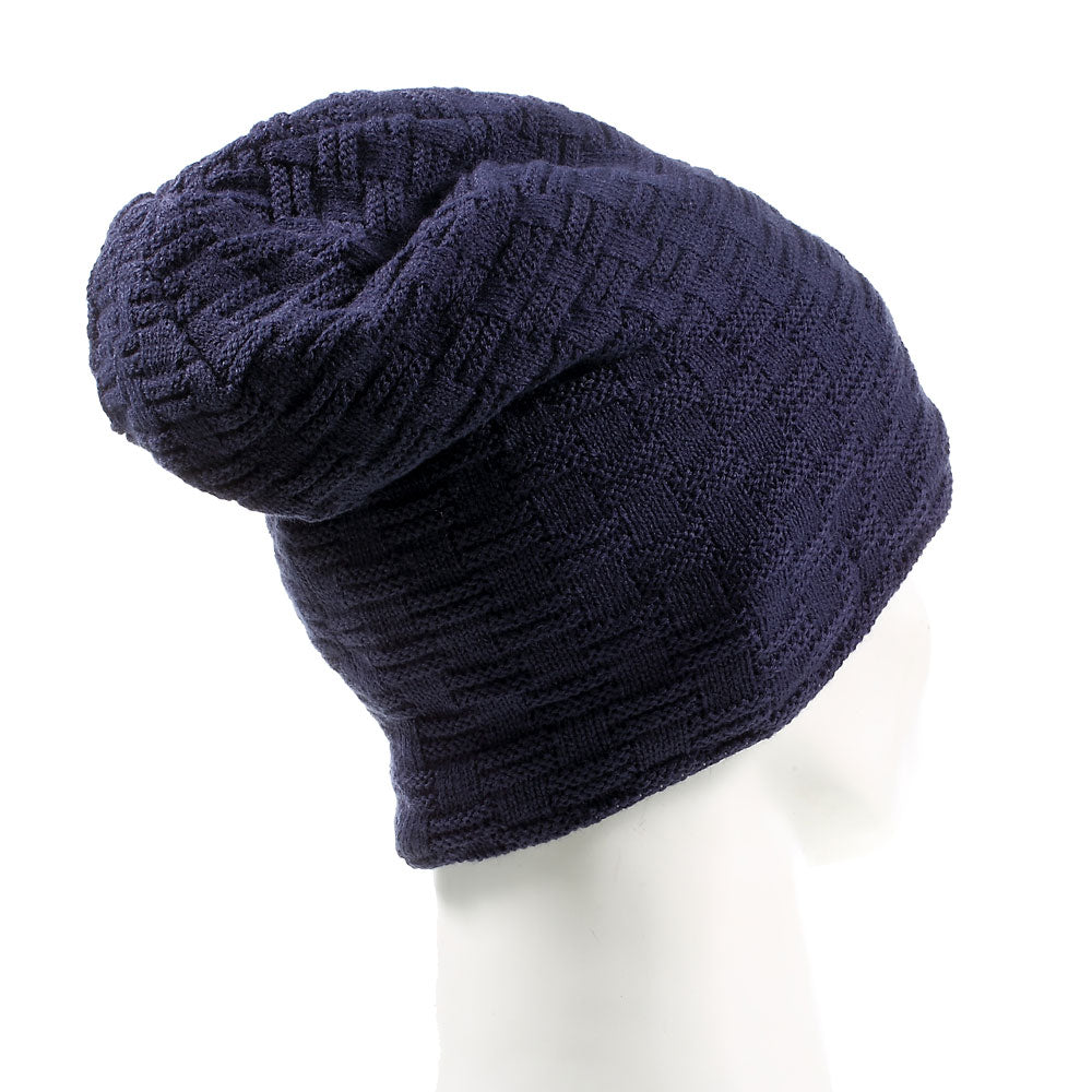 Grid Pattern Outdoor Bluetooth 3.0 Wireless Smart Knit Headphone Speaker Music Hat