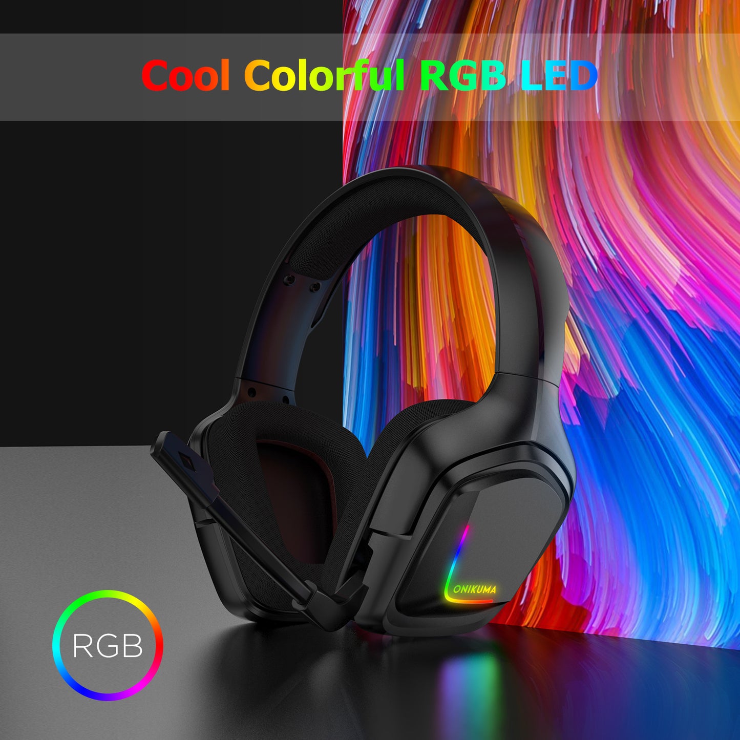 ONIKUMA K20 Stereo Gaming Headset Over Ear Headphones with Microphone