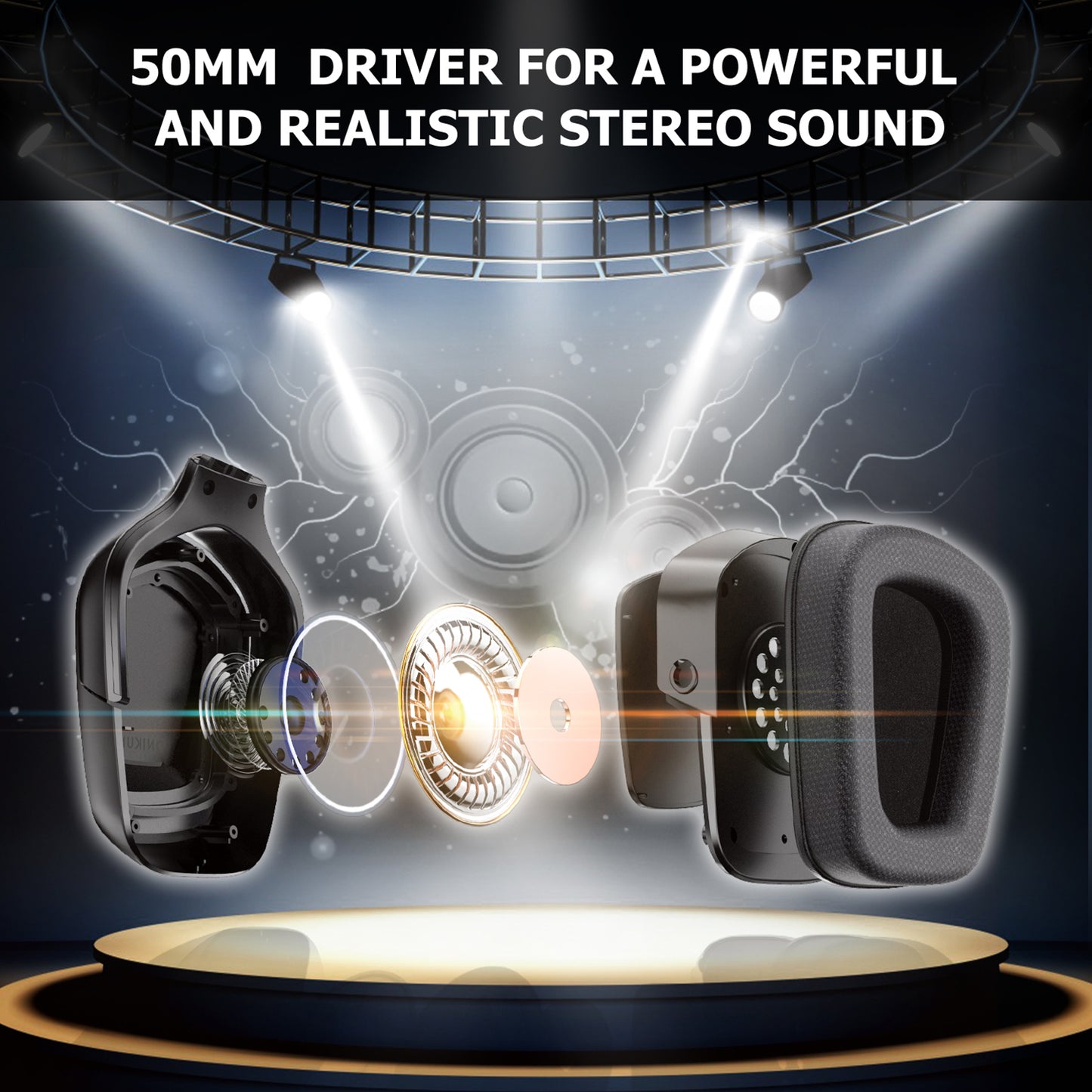 ONIKUMA K20 Stereo Gaming Headset Over Ear Headphones with Microphone