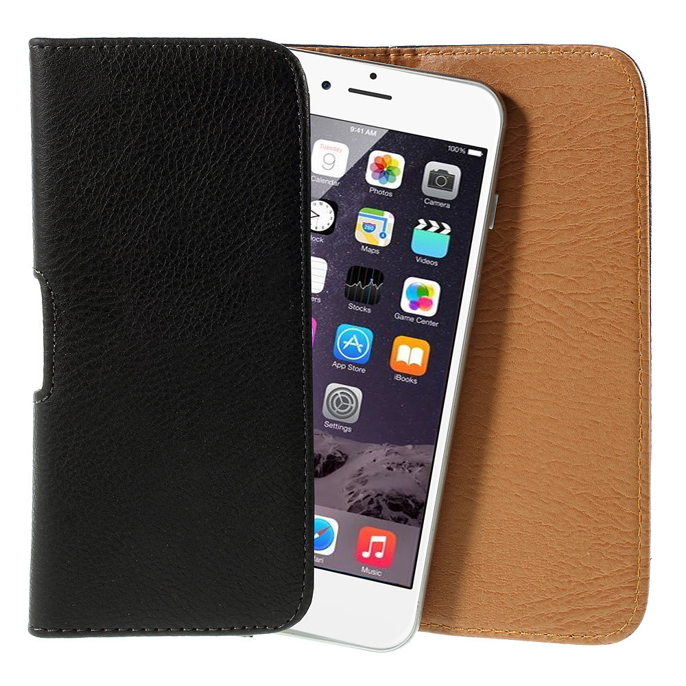 Universal Litchi Grain Leather Pouch Case Holster for iPhone 7 Plus/ 6s Plus / 6 Plus, Size: 160 x 79 x 10mm