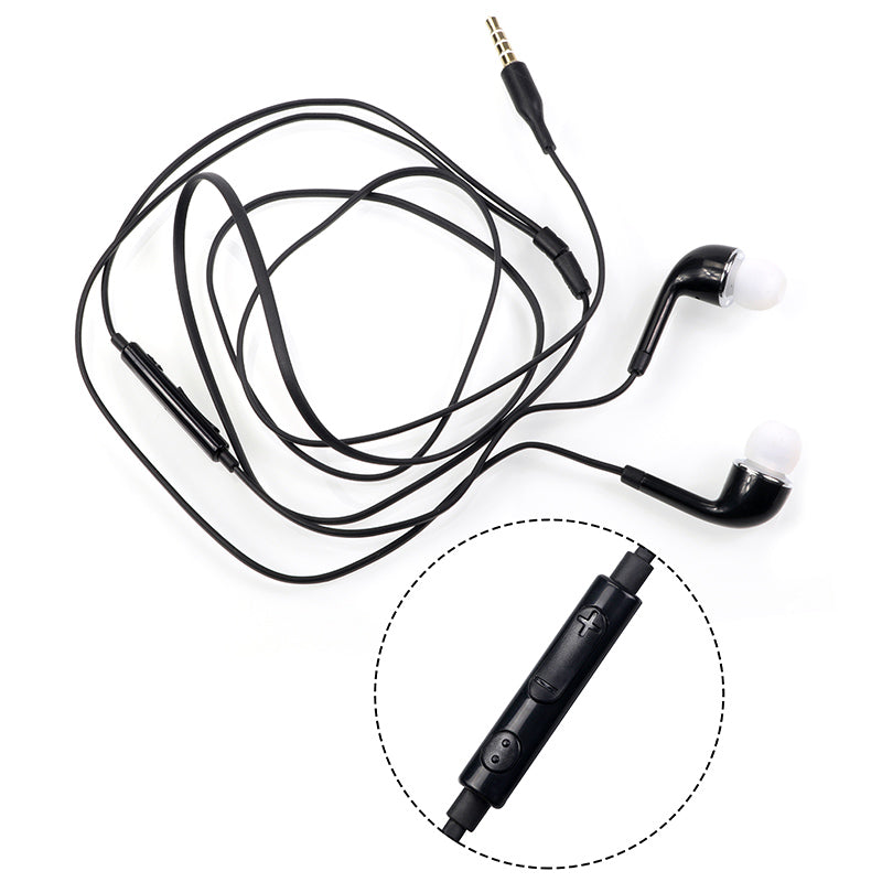 3.5mm Wired Headset In-ear Earphone with Mic and Line-in Control for Samsung Xiaomi Huawei