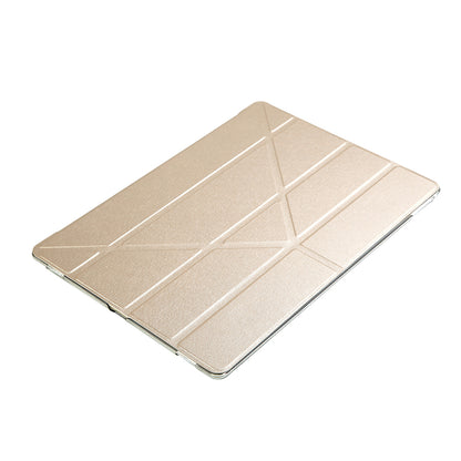 Origami Stand Smart Leather Case for iPad Pro 12.9 inch Four-Fold Silk Texture