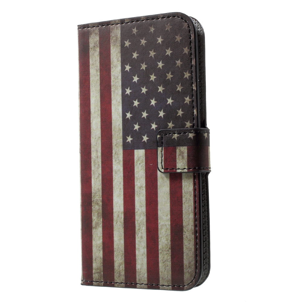 Pattern Printing Wallet Leather Flip Shell for iPhone X/XS 5.8 inch