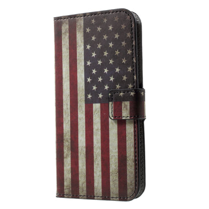Pattern Printing Wallet Leather Flip Shell for iPhone X/XS 5.8 inch