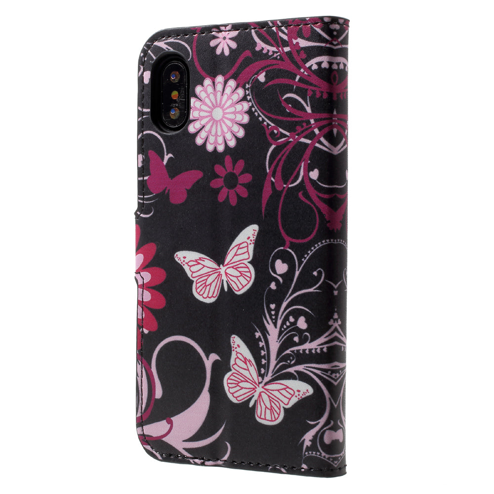 Pattern Printing Wallet Leather Flip Shell for iPhone X/XS 5.8 inch