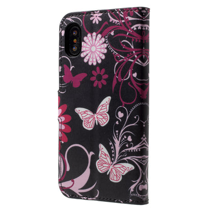 Pattern Printing Wallet Leather Flip Shell for iPhone X/XS 5.8 inch