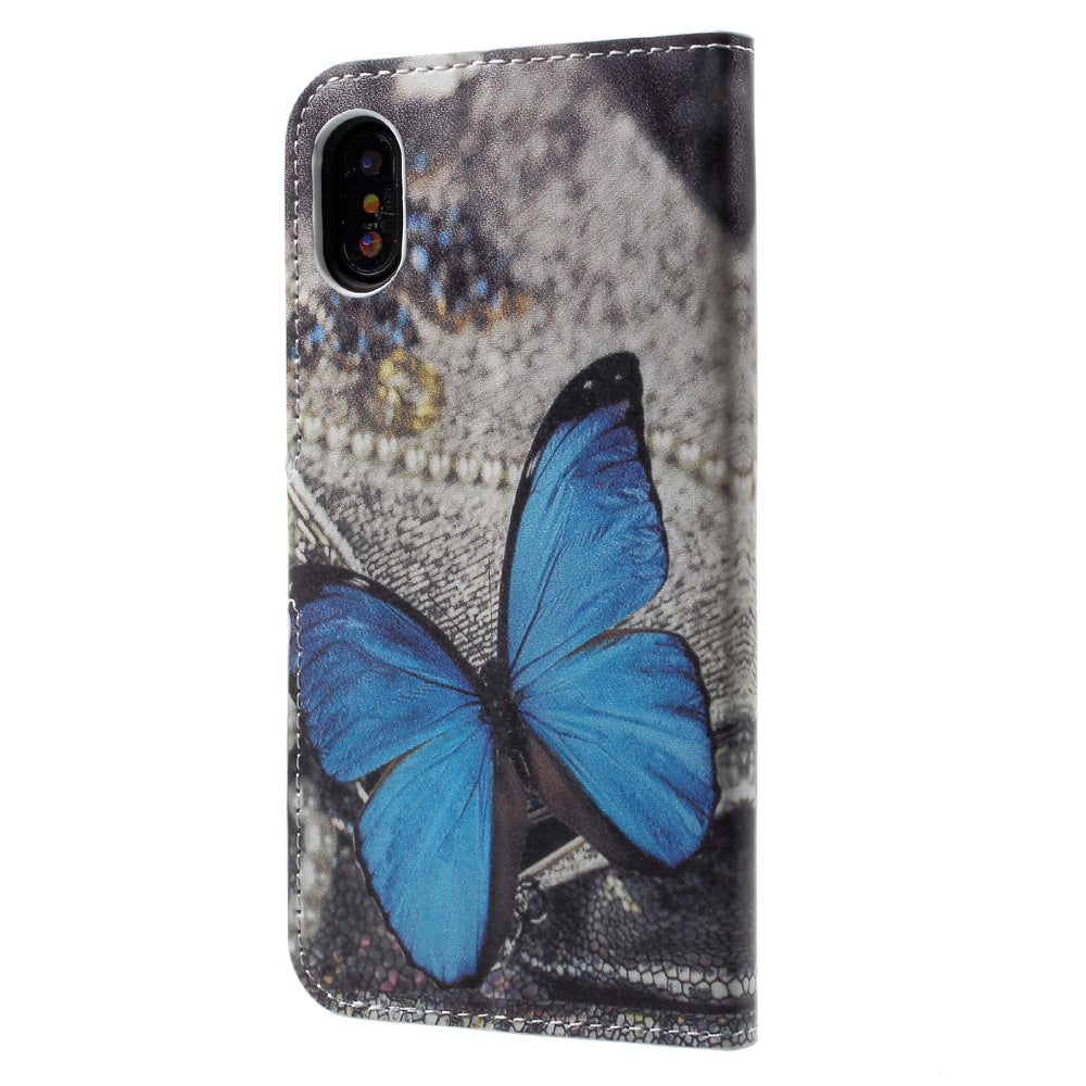 Pattern Printing Wallet Leather Flip Shell for iPhone X/XS 5.8 inch