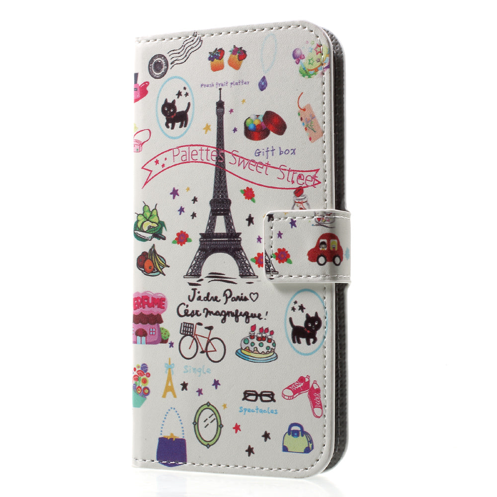 Pattern Printing Wallet Leather Flip Shell for iPhone X/XS 5.8 inch