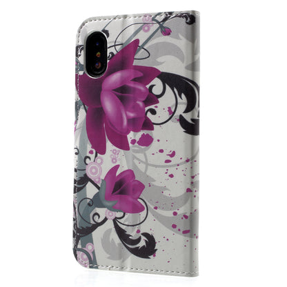 Pattern Printing Wallet Leather Flip Shell for iPhone X/XS 5.8 inch