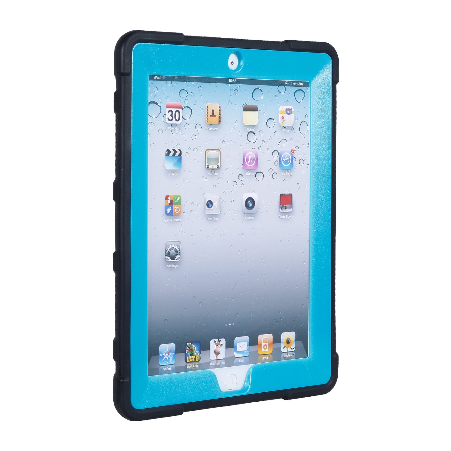 For iPad 4 Detachable 2-in-1 Shock Proof Anti-dust Protective TPU + PC Kickstand Case